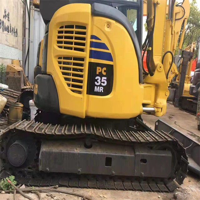 কম দাম 3 টন ব্যবহৃত জাপান আমদানি করা কমাতু পিসি 35 এমআর ক্রলার এক্সক্যাভারেটর কম কাজের সময় সহ