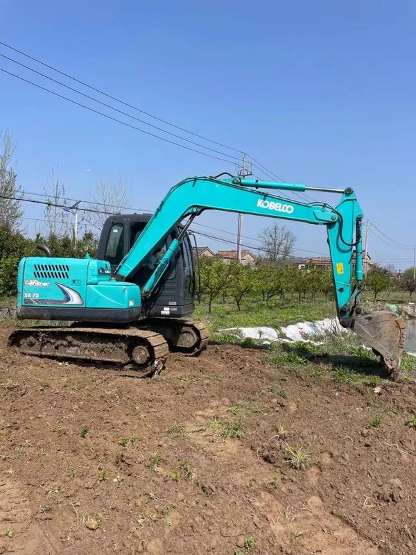 ব্যবহৃত মিনি খননকারী KOBELCO SK75-8 খননকারী মেশিন ব্যবহৃত ইঞ্জিন শক্তি 42kW