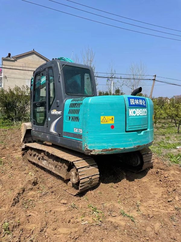 ব্যবহৃত মিনি খননকারী KOBELCO SK75-8 খননকারী মেশিন ব্যবহৃত ইঞ্জিন শক্তি 42kW