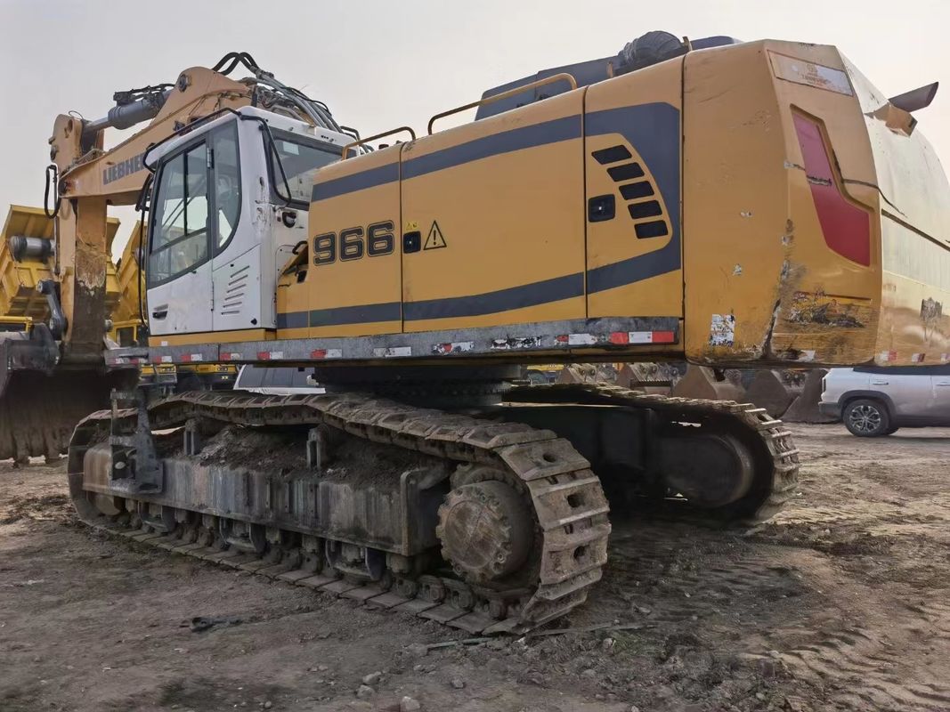 ব্যবহৃত Liebherr R966 কাজ করার জন্য প্রস্তুত এবং অভিজ্ঞ জার্মান ভাল অবস্থায় আমদানি