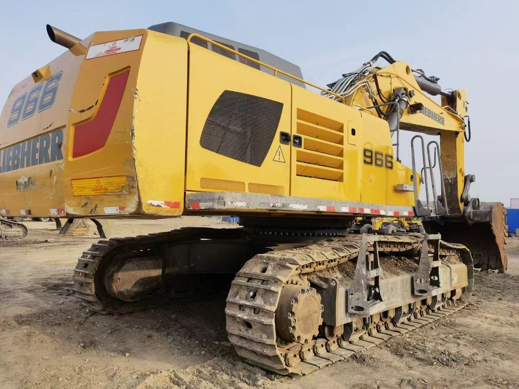 ব্যবহৃত Liebherr R966 কাজ করার জন্য প্রস্তুত এবং অভিজ্ঞ জার্মান ভাল অবস্থায় আমদানি