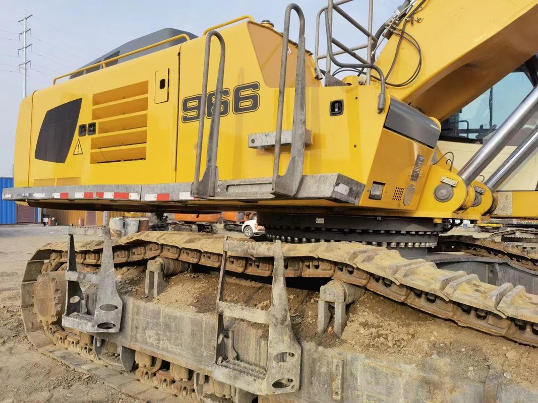 ব্যবহৃত Liebherr R966 কাজ করার জন্য প্রস্তুত এবং অভিজ্ঞ জার্মান ভাল অবস্থায় আমদানি