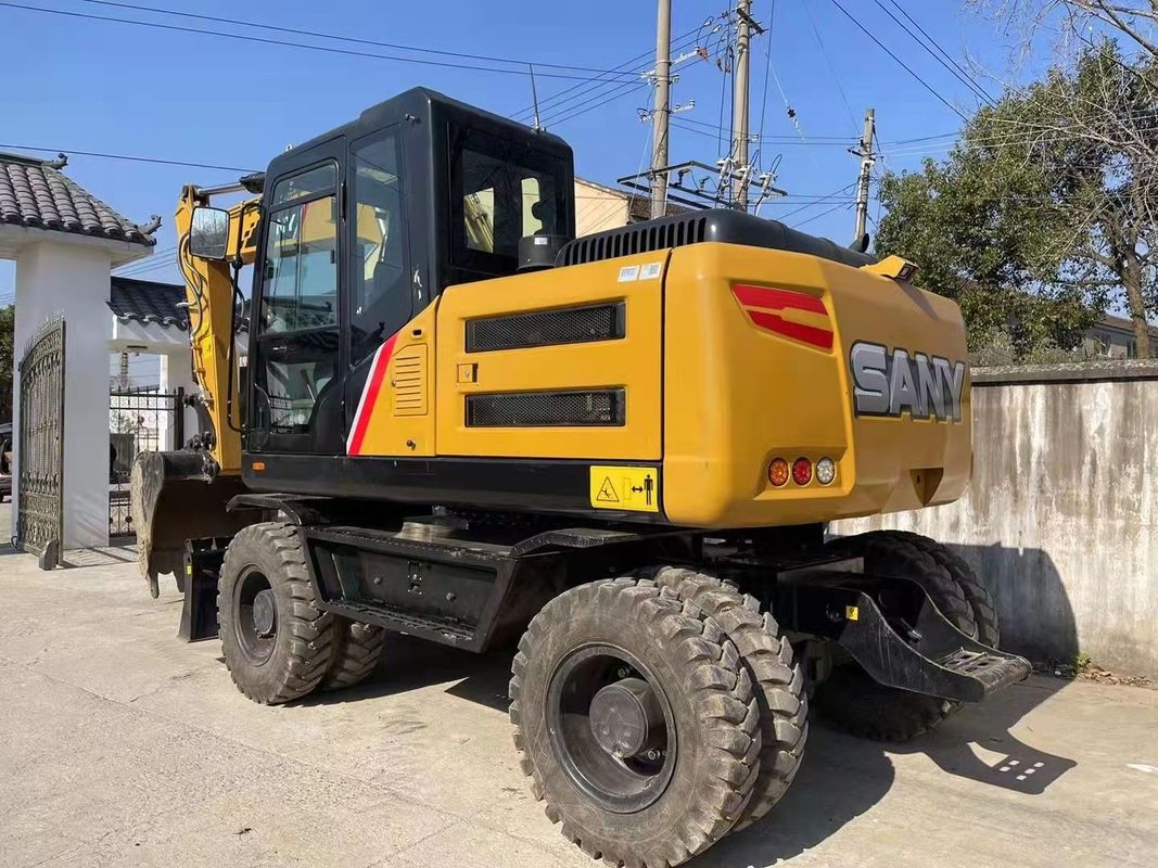 কাজ করার জন্য প্রস্তুত চীনা মূল SANY SY155W ব্যবহৃত চাকা খননকারী TCD4.1 L4 ইঞ্জিন টাইপ