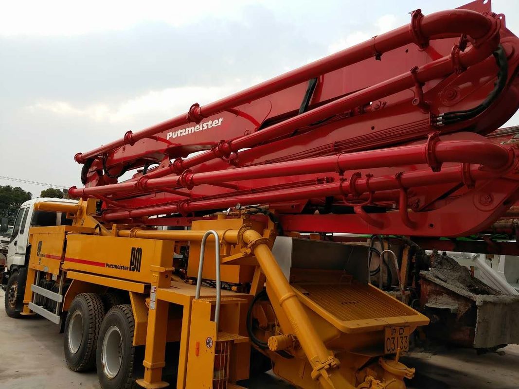 37M কাজ করার জন্য প্রস্তুত জার্মানি মূল Putzmeister M37 28 টন পাম্প ট্রাক