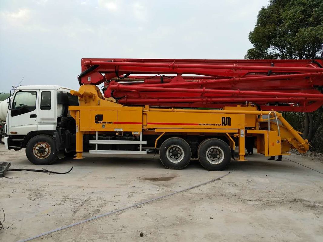 37M কাজ করার জন্য প্রস্তুত জার্মানি মূল Putzmeister M37 28 টন পাম্প ট্রাক
