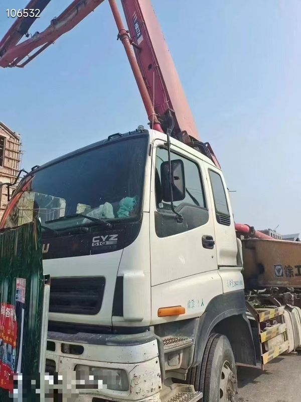 6 × 4 বা 8 × 4 ড্রাইভ কাজ করার জন্য প্রস্তুত এক্সসিএমজি। HB37A 37 মিটার কংক্রিট পাম্প ট্রাক কংক্রিট বিতরণ এবং pouring জন্য