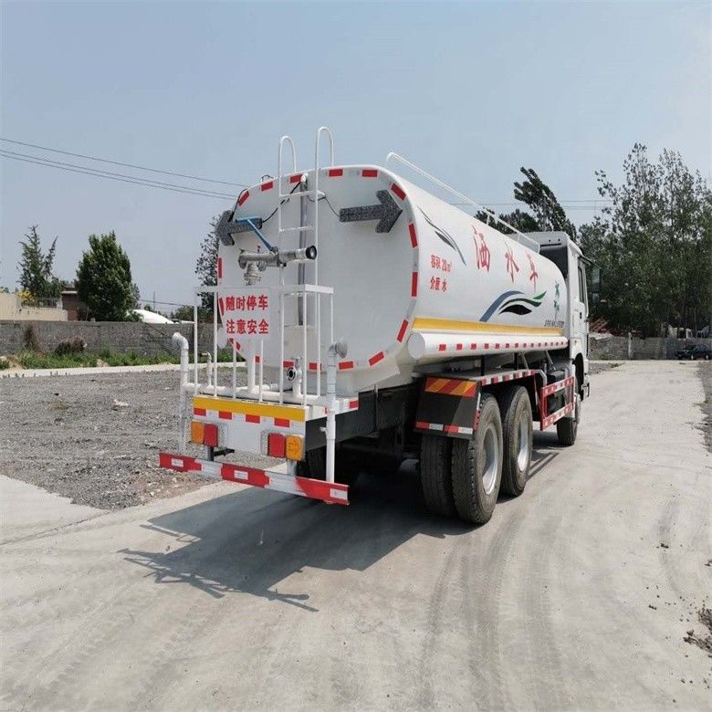 সিনো ট্রাক HOWO 6x4 ওয়াটার ট্রাক 12-16m স্প্রিংকিং এলাকা 25000kg মোট যানবাহন ওজন