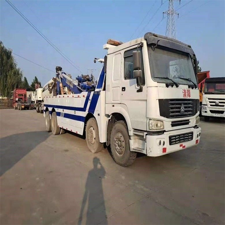 নিম্ন ঘন্টা ব্যবহৃত হাওও 6 * 4 Wrecker ট্যাগ ট্রাক 8 * 4 ISO9001 / CCC সার্টিফাইড ট্যাগ বডি সহ