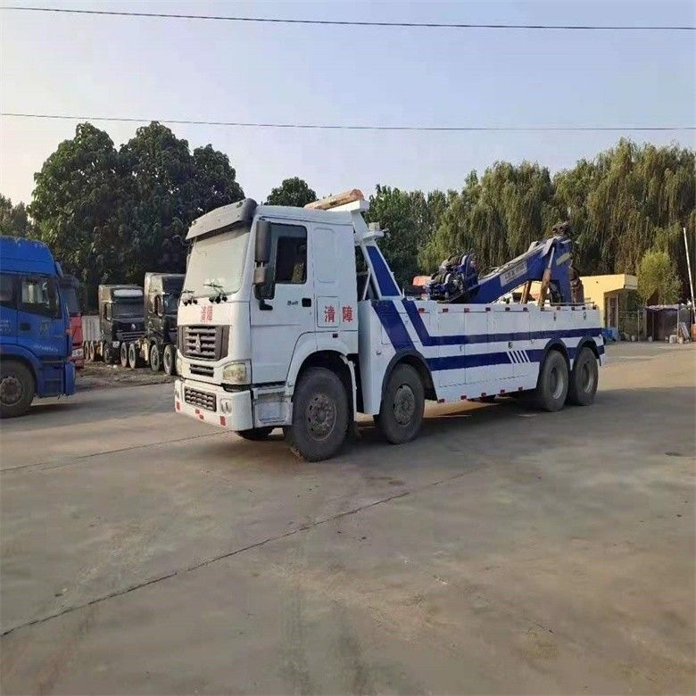নিম্ন ঘন্টা ব্যবহৃত হাওও 6 * 4 Wrecker ট্যাগ ট্রাক 8 * 4 ISO9001 / CCC সার্টিফাইড ট্যাগ বডি সহ