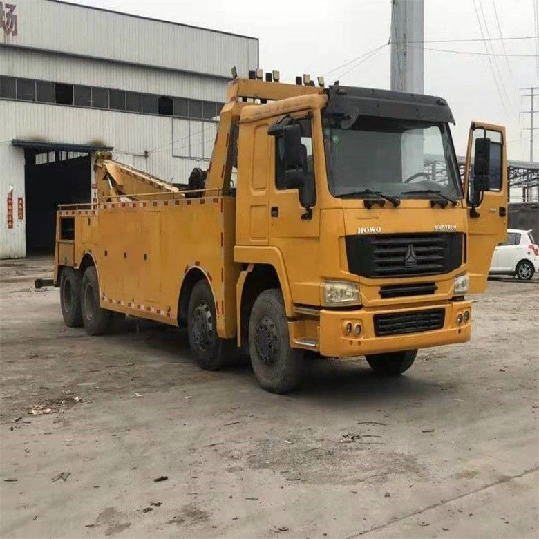 নিম্ন ঘন্টা ব্যবহৃত হাওও 6 * 4 Wrecker ট্যাগ ট্রাক 8 * 4 ISO9001 / CCC সার্টিফাইড ট্যাগ বডি সহ