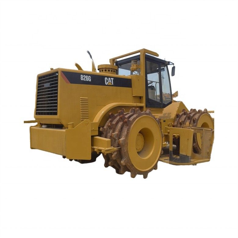 35 টন ব্যবহৃত Caterpillar Cat 826G কম্প্যাক্টর চমৎকার অবস্থায় মূল রঙ জাপান