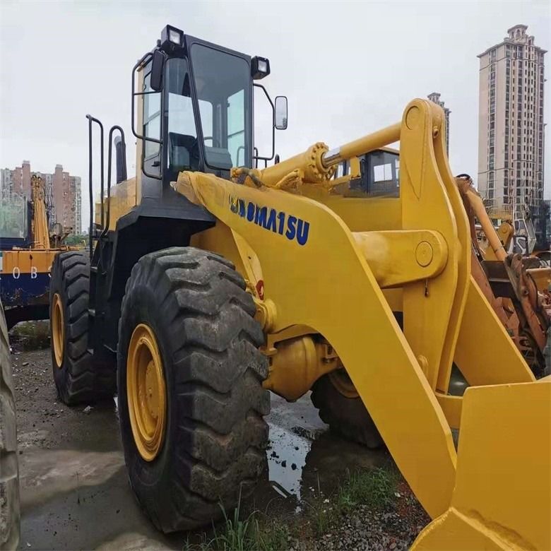 জাপান তৈরি WA420-3 3.5cbm 6t ব্যবহৃত Komatsu চাকা লোডার জন্য পৃথিবী সরানো অপারেশন