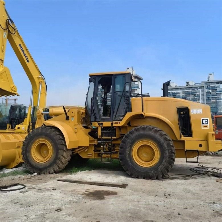 24 টন ব্যবহৃত 966H বিড়াল মূল চাকার লোডার জাপান থেকে কম কাজের সময় খুচরা জন্য