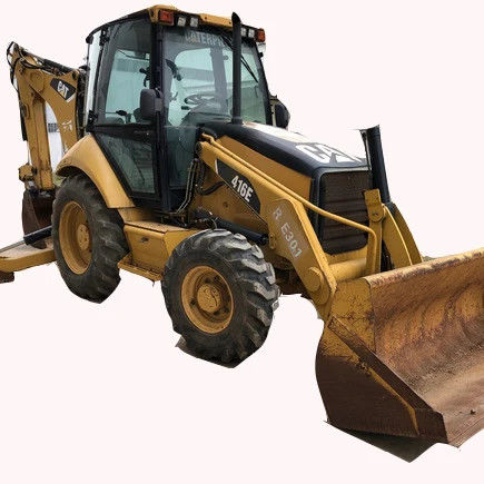 6792 10200 কেজি মেশিন ওজন ব্যবহৃত Caterpillar 416E ব্যাকহো লোডার 162 kw মূল এখন