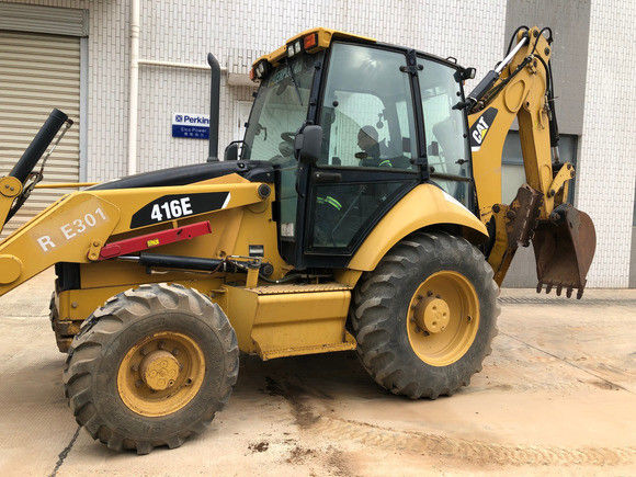6792 10200 কেজি মেশিন ওজন ব্যবহৃত Caterpillar 416E ব্যাকহো লোডার 162 kw মূল এখন