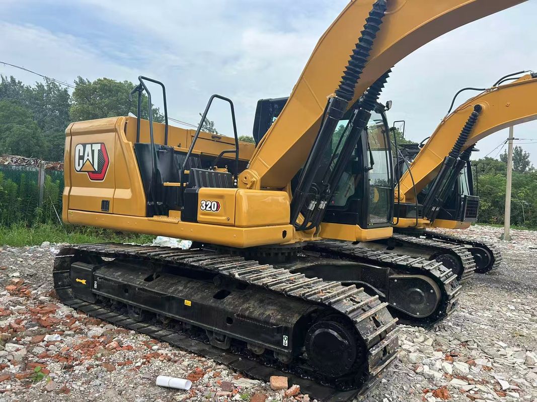 ব্যবহৃত CAT 320 ক্রলার এক্সক্যাভার পরিবহন উচ্চতা 2.96 M 22.5 T