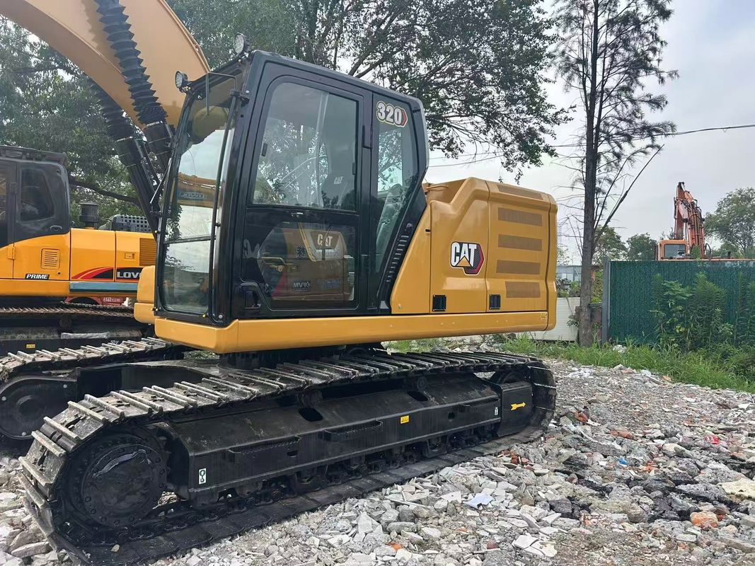 ব্যবহৃত CAT 320 ক্রলার এক্সক্যাভার পরিবহন উচ্চতা 2.96 M 22.5 T