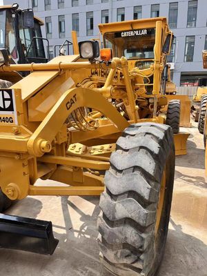 ব্যবহৃত Caterpillar CAT 140G মোটর গ্রেডার চমৎকার অবস্থা 112 কিলোওয়াট ইঞ্জিন শক্তি